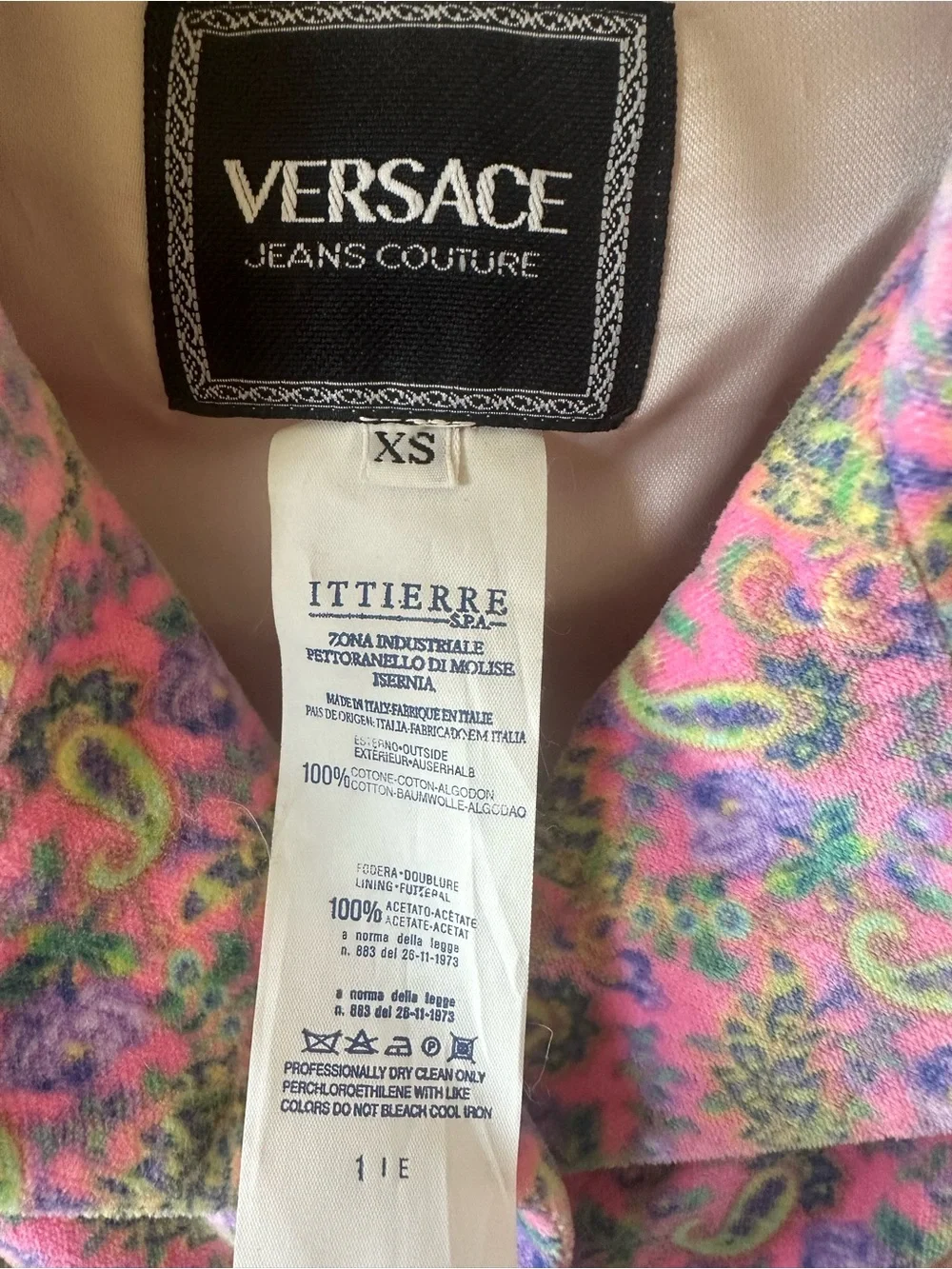 Versace Jeans Collection rare vintage